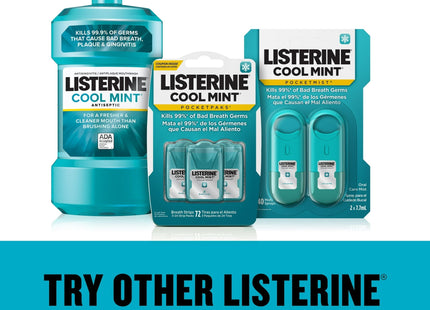Listerine Pocketmist Cool Mint Oral Care Mist for Bad Breath 0.26 floz (2 Pack) - Personal > Fresheners