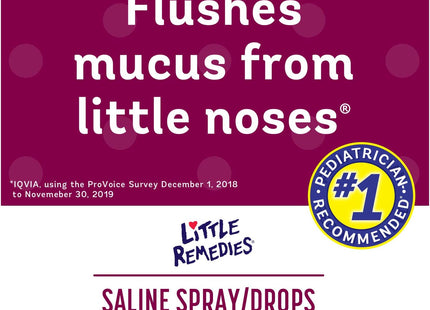 Little Noses Remedies Saline Spray and Drops 0.5 floz (12 Pack) - Health Care > Over-the-Counter Medication Cough Cold