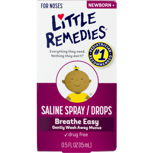 Little Noses Remedies Saline Spray and Drops 0.5 floz (12 Pack) - Health Care > Over-the-Counter Medication Cough Cold