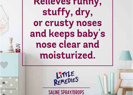 Little Noses Remedies Saline Spray and Drops 0.5 floz (12 Pack) - Health Care > Over-the-Counter Medication Cough Cold