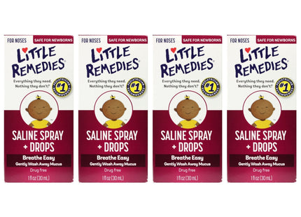 Little Noses Remedies Saline Spray and Drops 0.5 floz (12 Pack) - Health Care > Over-the-Counter Medication Cough Cold