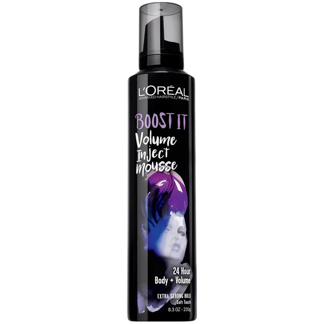 L’Oreal Paris Advanced Hairstyle Boost It Volume Inject Mousse 8.3oz (24 Pack) - Personal Care > Hair & Styling Products