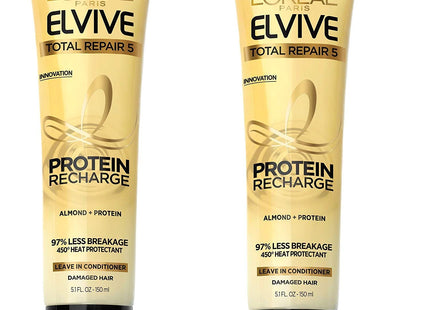 L’Oreal Elvive Total Repair Leave in Conditioner 5Protein Recharge 5.1oz (2 Pack) - Personal Care > Hair & Styling