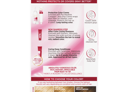 L’Oreal Excellence Creme Permanent Hair Color 7.5A Medium Ash Blonde (12 Pack) - Personal Care > & Styling