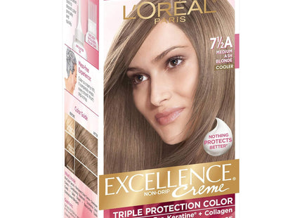 L’Oreal Excellence Creme Permanent Hair Color 7.5A Medium Ash Blonde (12 Pack) - Personal Care > & Styling