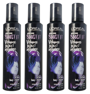 L’Oreal Paris Advanced Hairstyle Boost It Volume Inject Mousse 8.3oz (4 Pack) - Personal Care > Hair & Styling Products