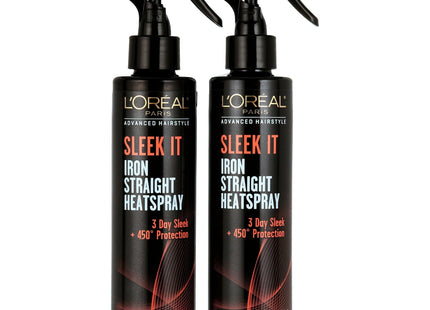 L’Oreal Paris Advanced Hairstyle Sleek It Iron Straight Heatspray 5.7oz (2 Pack) - Personal Care > Hair & Styling