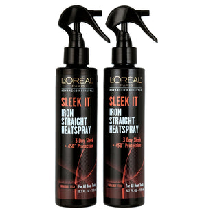 L’Oreal Paris Advanced Hairstyle Sleek It Iron Straight Heatspray 5.7oz (2 Pack) - Personal Care > Hair & Styling