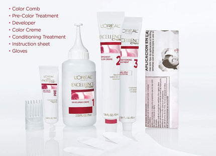 L’Oreal Paris Excellence Creme Permanent HairColor #4 Dark Brown (8 Pack) - Personal Care > Hair & Styling Color