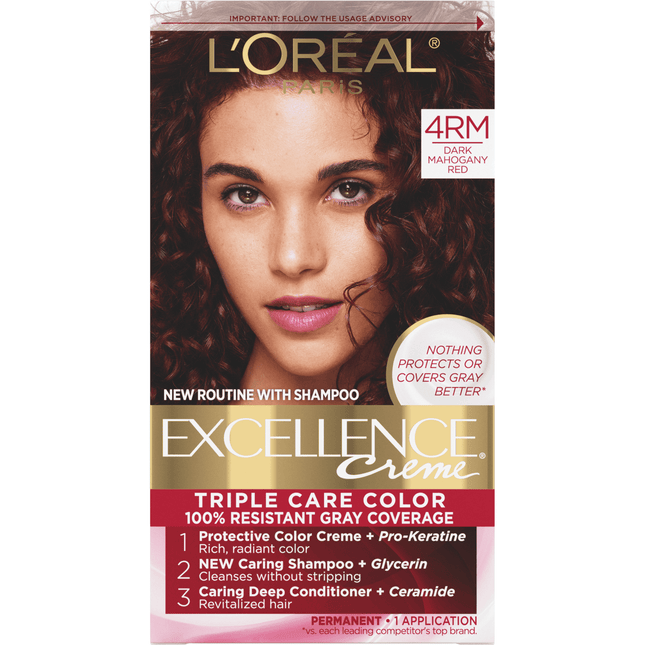 L’Oreal Paris Excellence Creme Permanent HairColor 4RM Dark Mahogany Red - Personal Care > Hair & Styling Color