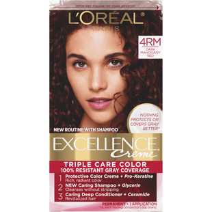 L’Oreal Paris Excellence Creme Permanent HairColor 4RM Dark Mahogany Red (2 Pack) - Personal Care > Hair & Styling Color