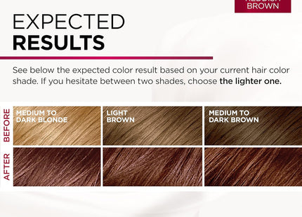 L’Oreal Paris Excellence Permanent Hair Color 6RB Light Reddish Brown - Personal Care > & Styling