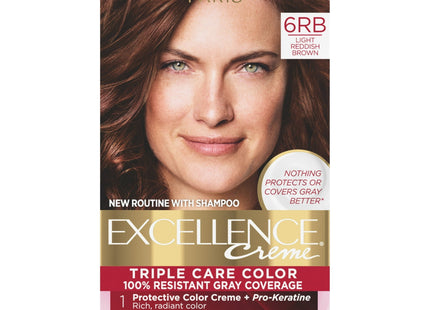 L’Oreal Paris Excellence Permanent Hair Color 6RB Light Reddish Brown (2 Pack) - Personal Care > & Styling