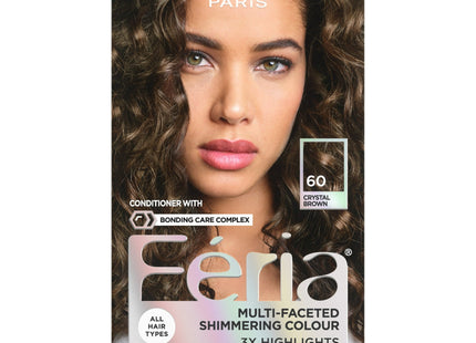 L’Oreal Paris Feria Multi-Faceted Shimmering HairColor 60 Crystal Brown - Personal Care > Hair & Styling Color