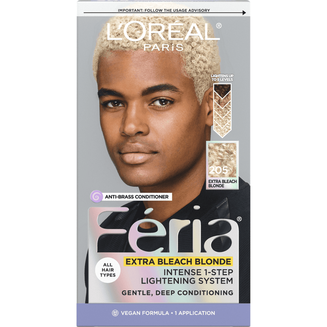 L’Oreal Paris Feria Permanent Hair Color 205 Extra Bleach Blonding (4 Pack) - Personal Care > & Styling