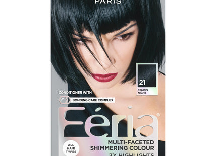 L’Oreal Paris Feria Permanent Hair Color 21 Starry Night Bright Black (4 Pack) - Personal Care > & Styling