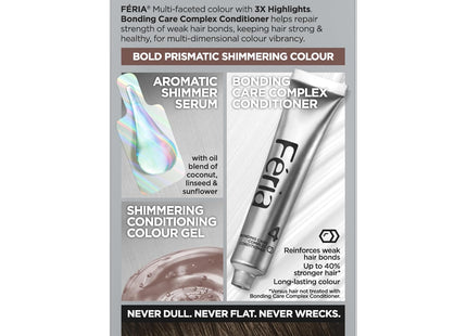 L’Oreal Paris Feria Permanent Hair Color 40 Espresso Deeply Brown (4 Pack) - Personal Care > & Styling