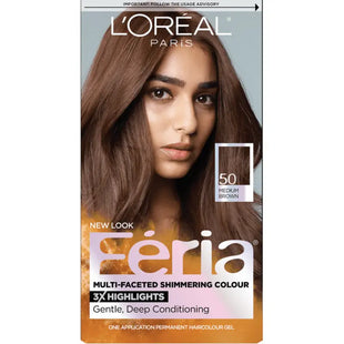 L’Oreal Paris Feria Permanent Hair Color 50 Havana Brown Medium - Health & Beauty > Personal Care