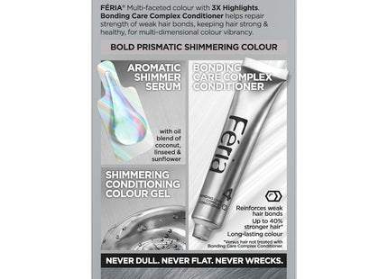 L’Oreal Paris Feria Shimmering Permanent Hair Color S1 Smokey Silver - Personal Care > & Styling