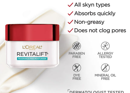 L’Oreal Paris Revitalift Anti-Aging Face and Neck Cream Unscented 1.7oz (6 Pack) - Personal Care > Skin Products