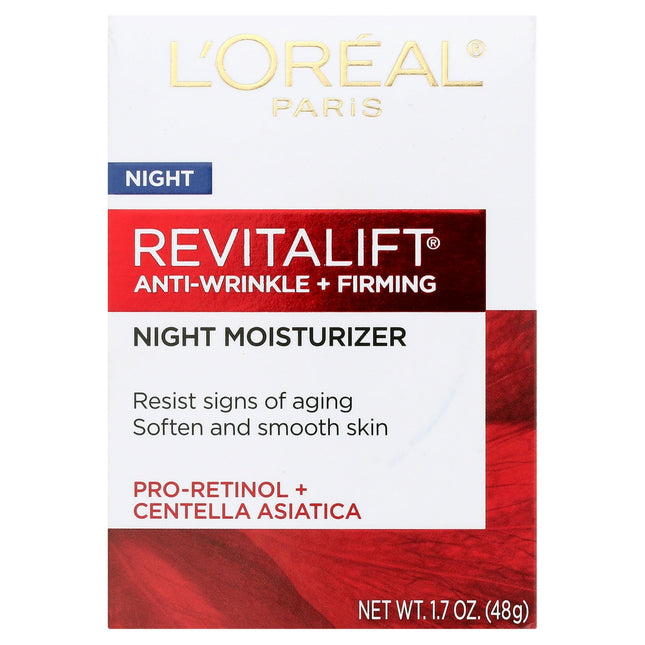 L’Oreal Paris Revitalift Anti-Wrinkle and Firming Night Moisturizer 1.7oz (4 Pack) - Personal Care > Skin Lotion &