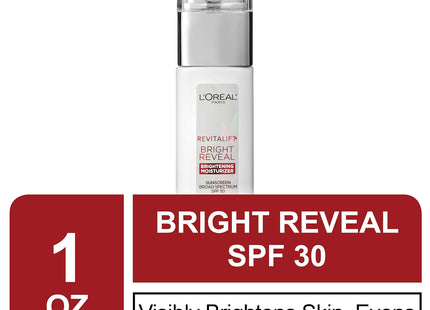 L’Oreal Paris Revitalift Bright Reveal SPF 30 Moisturizer 1oz (2 Pack) - Personal Care > Skin Lotion &