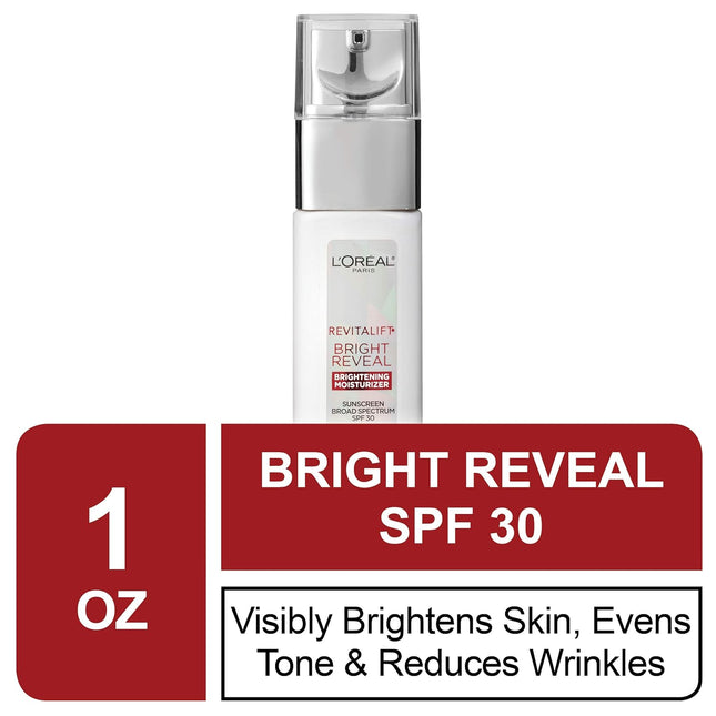 L’Oreal Paris Revitalift Bright Reveal SPF 30 Moisturizer 1oz (2 Pack) - Personal Care > Skin Lotion &