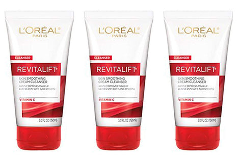 L’Oreal Paris Revitalift Radiant Smoothing Cream Cleanser 5oz (3 Pack) - Personal Care > Skin Cleansers & Toners