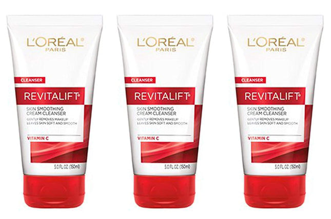 L’Oreal Paris Revitalift Radiant Smoothing Cream Cleanser 5oz (3 Pack) - Personal Care > Skin Cleansers & Toners