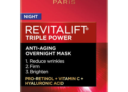 L’Oreal Paris Revitalift Triple Power Anti Aging Overnight Mask 1.7 oz (6 Pack) - Personal Care > Skin Anti-Aging