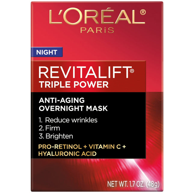 L’Oreal Paris Revitalift Triple Power Anti Aging Overnight Mask 1.7 oz (6 Pack) - Personal Care > Skin Anti-Aging