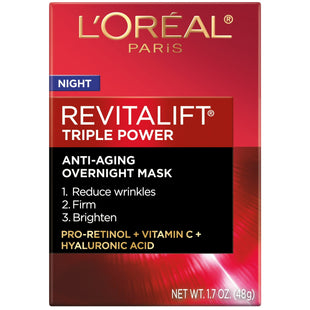 L’Oreal Paris Revitalift Triple Power Anti Aging Overnight Mask 1.7 oz (2 Pack) - Personal Care > Skin Anti-Aging