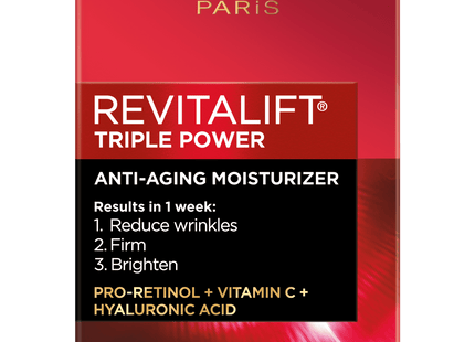 L’Oreal Paris Revitalift Triple-Power Deep Active Moisturizer 1.7oz (3 pack) - Personal Care > Skin Anti-Aging Products