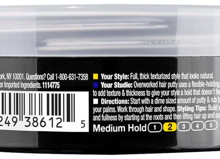 L’oreal Paris Studio Line Overworked Hair Gel Putty Texture 1.7 Oz (2 Pack) - Personal Care > & Styling Products