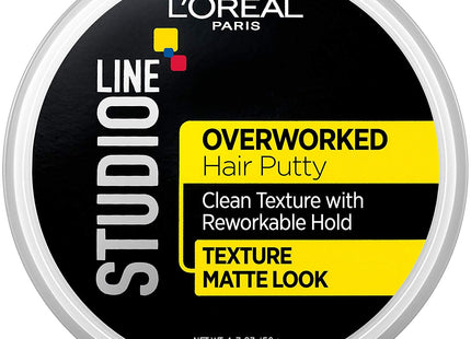 L’oreal Paris Studio Line Overworked Hair Gel Putty Texture 1.7 Oz (2 Pack) - Personal Care > & Styling Products