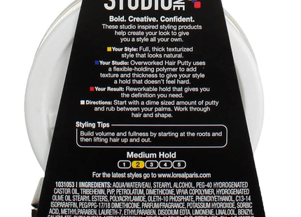 L’oreal Paris Studio Line Overworked Hair Gel Putty Texture 1.7 Oz - Personal Care > & Styling Products