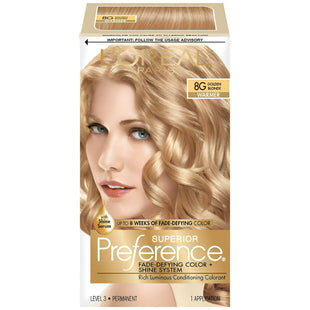 L’Oreal Paris Superior Preference Permanent Hair Color 8G Golden Blonde (12 Pack) - Personal Care > & Styling