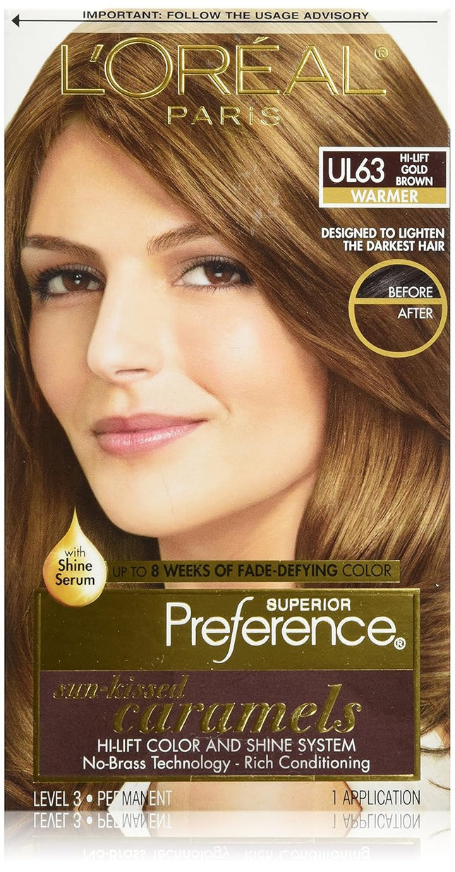 L’Oreal Paris Superior Preference Permanent HairColor UL63 Gold Brown (2 Pack) - Personal Care > Hair & Styling Color