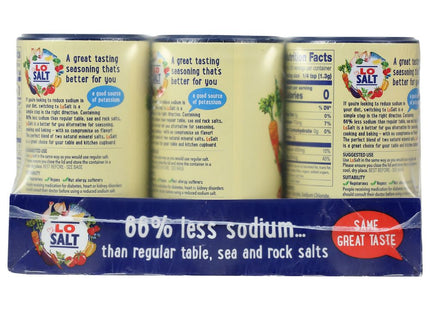 Losalt Reduced Sodium Iodized Salt 12.35 oz. (Pack Of 3) - Food Beverages & Tobacco > Items Seasonings Spices