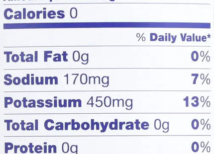 a close up of a nutrition label on a bottle of food