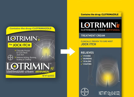 Lotrimin AF Clotrimazole Jock Itch Antifungal Treatment Cream 0.42oz (2 Pack) - Personal Care > Skin Foot Creams &