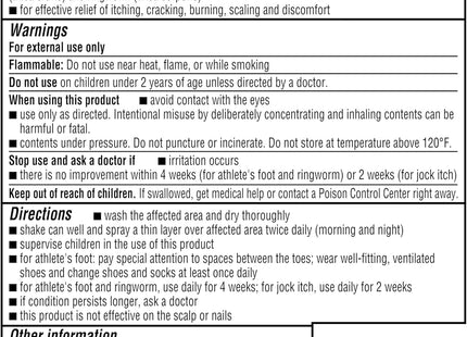 Lotrimin Athlete’s Foot Powder Spray Antifungal Miconazole Nitrate 4.6oz (2 Pack) - Personal Care > Skin Creams &