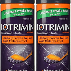 Lotrimin Athlete’s Foot Powder Spray Antifungal Miconazole Nitrate 4.6oz (2 Pack) - Personal Care > Skin Creams &