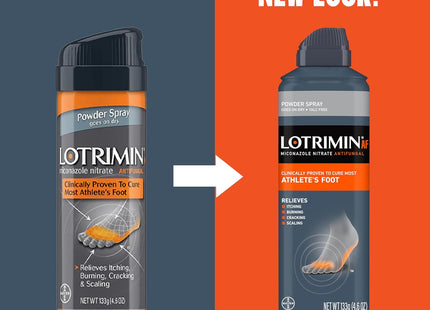 Lotrimin Athlete’s Foot Powder Spray Antifungal Miconazole Nitrate 4.6oz (3 Pack) - Personal Care > Skin Creams &