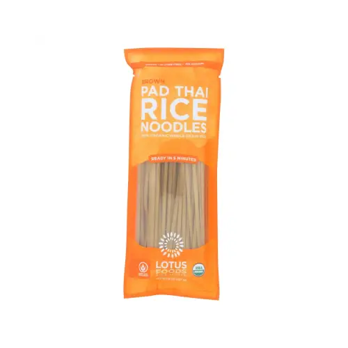 lotus foods rice noodles, raw, organic, 16 oz