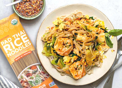 Lotus Foods Organic Brown Rice Pad Thai Style Noodles Whole Grain 8oz - Food & Beverages > Pasta Grains Cereals