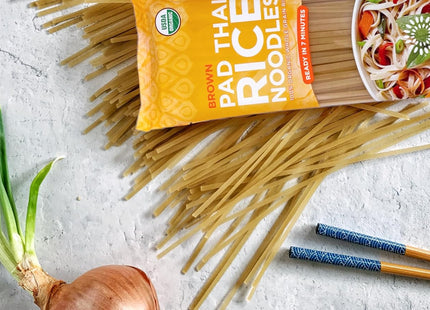 Lotus Foods Organic Brown Rice Pad Thai Style Noodles Whole Grain 8oz - Food & Beverages > Pasta Grains Cereals