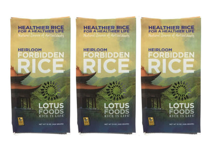 Lotus Foods Organic Heirloom Forbidden Whole Grain Black Rice 5oz (12 Pack) - Food & Beverages > Pasta Grains Cereals