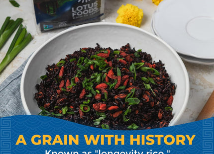 Lotus Foods Organic Heirloom Forbidden Whole Grain Black Rice 5oz (12 Pack) - Food & Beverages > Pasta Grains Cereals