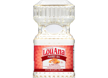 LouAna Peanut Oil Healthy For Deep Frying Non-GMO 24 Floz (12 Pack) - Food & Beverages > Baking Desserts Oils